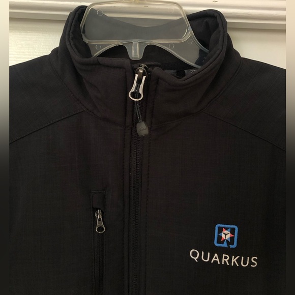 Red Hat Eddie Bauer Men’s Shaded Crosshatch Soft Shell Black Jacket - Picture 7 of 16